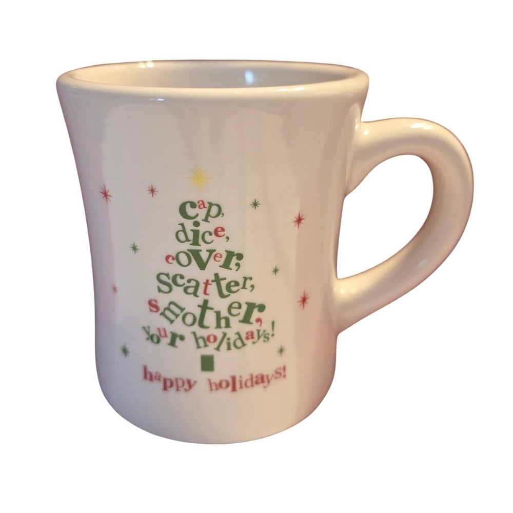 Waffle House 2012 The Big Mug Holiday Christmas Tree Tuxton Ceramic Diner Mug